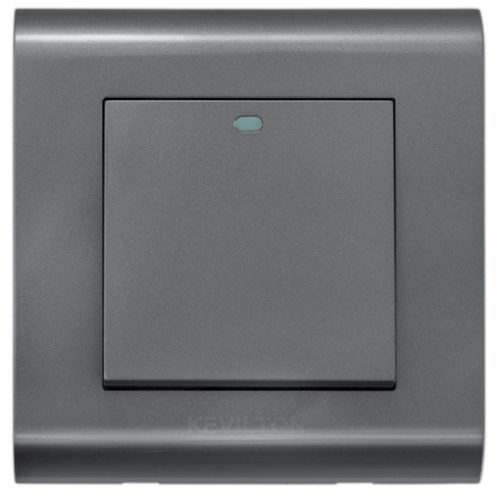 Kevilton Modular Series | Black | 1Gang 1Way Switch