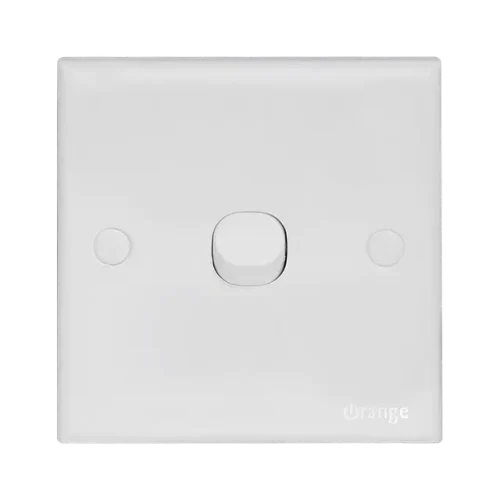 Orange CASABLANCA 10Amp. 1Gang 1Way Switch White
