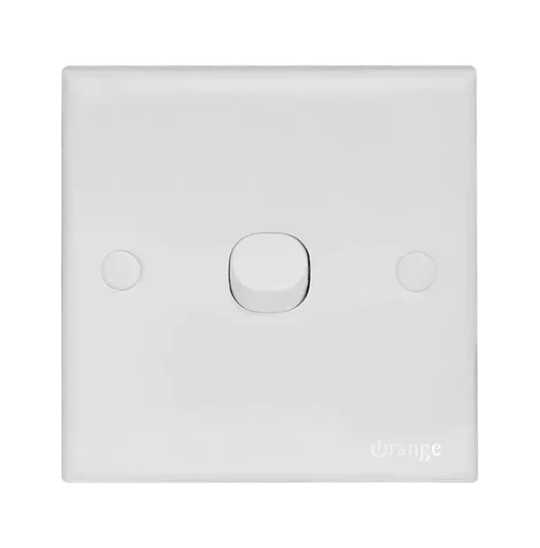 1_gang Orange CASABLANCA 10Amp. 1Gang 1Way Switch White