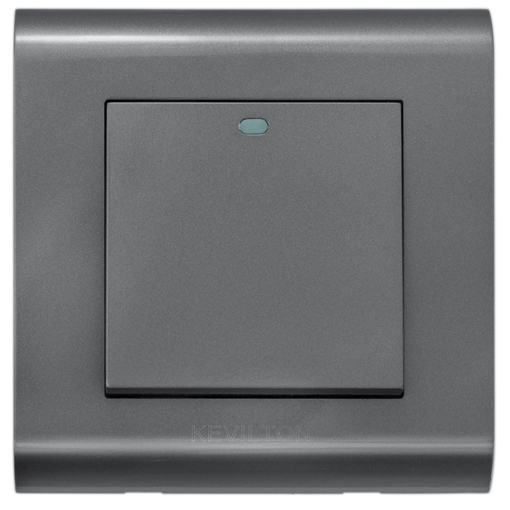1_gang Kevilton Modular Series | Black | 1Gang 1Way Switch