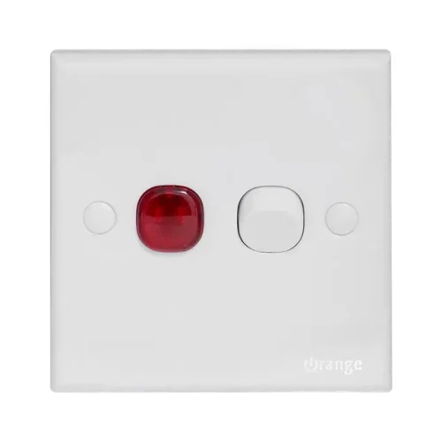 20A_Double_Pole_Switch Orange CASABLANCA 20Amp Double Pole Switch with Neon White