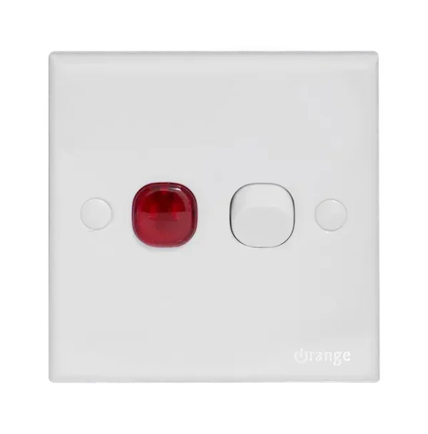 20A_Double_Pole_Switch Orange CASABLANCA 20Amp Double Pole Switch with Neon White