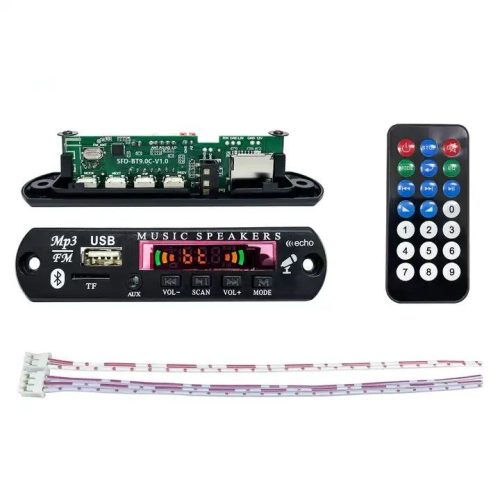 Bluetooth 5.0 MP3 Player Module Music Player 5V MP3, USB, TF, FM Radio and Aux Input with Remote Controller