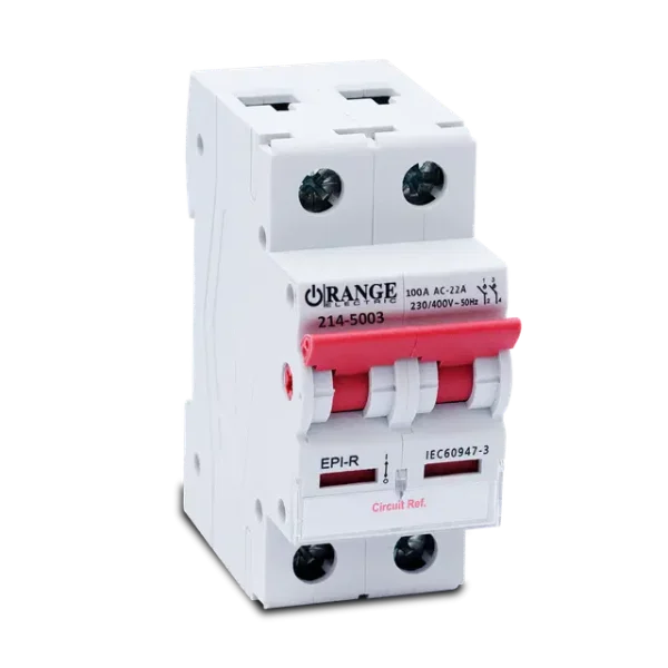 image 10KA 100Amp. 2Pole 230/400V Isolator
