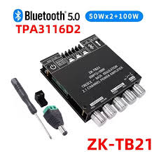 Wuzhi ZK-MT21 2.1 Bluetooth 5.0 2X50W+100W Subwoofer Amplifier Board Audio Stereo Amplifier